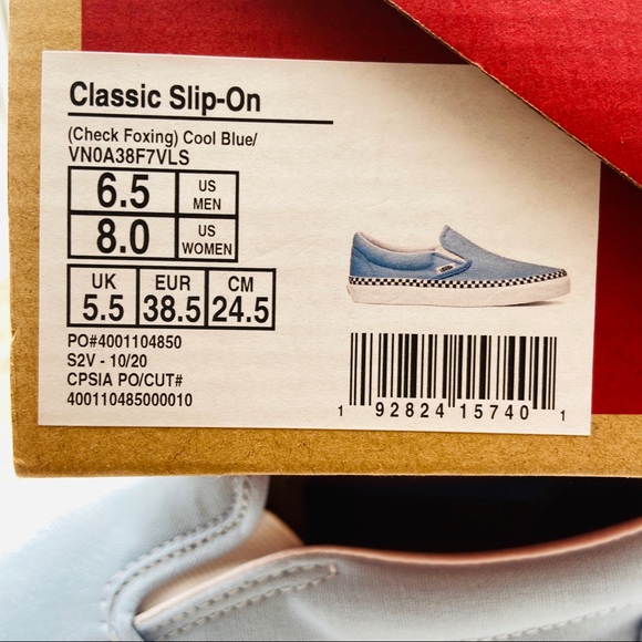 Vans Classic Slip-On Check Foxing - Picture 6 of 6